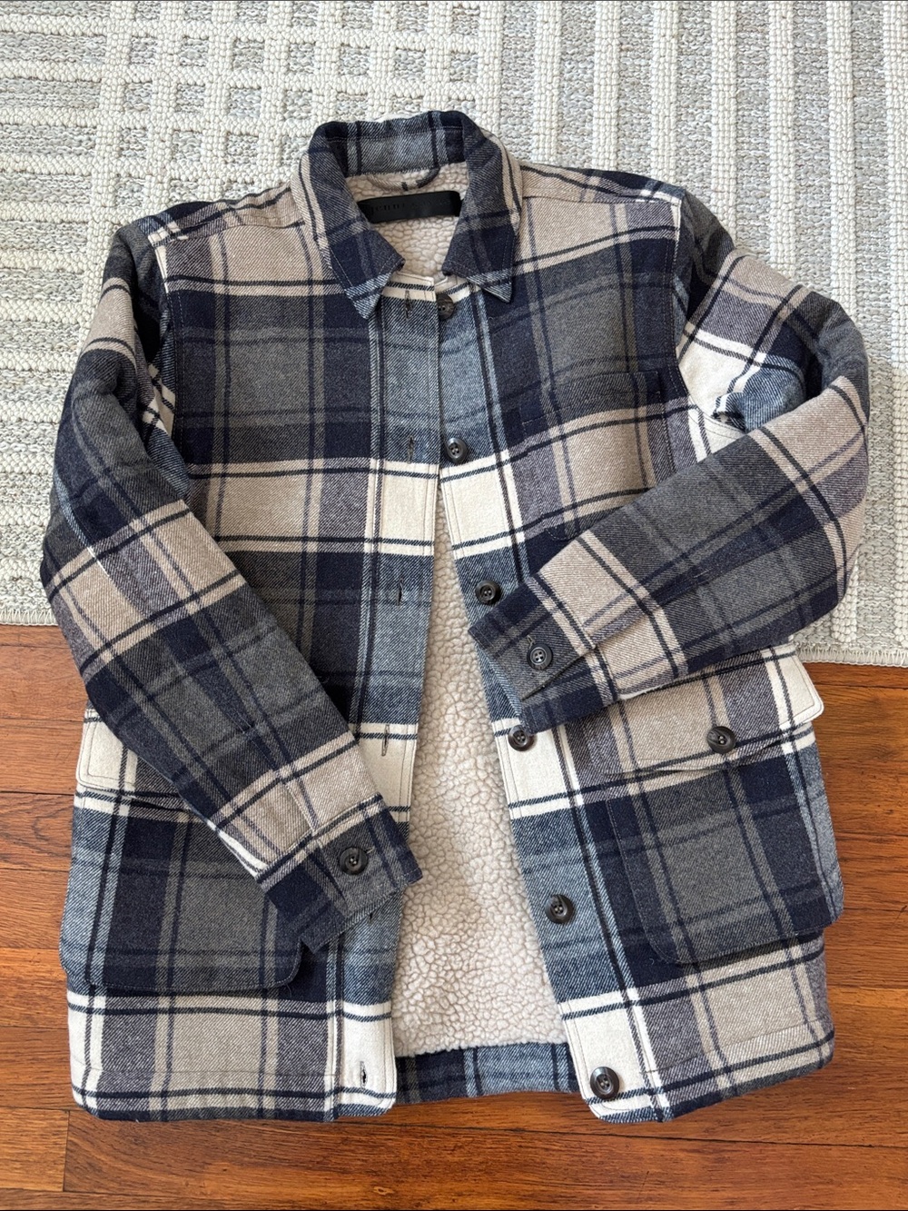 Jenni Kayne Plaid Farmhouse Fur-lined Jacket